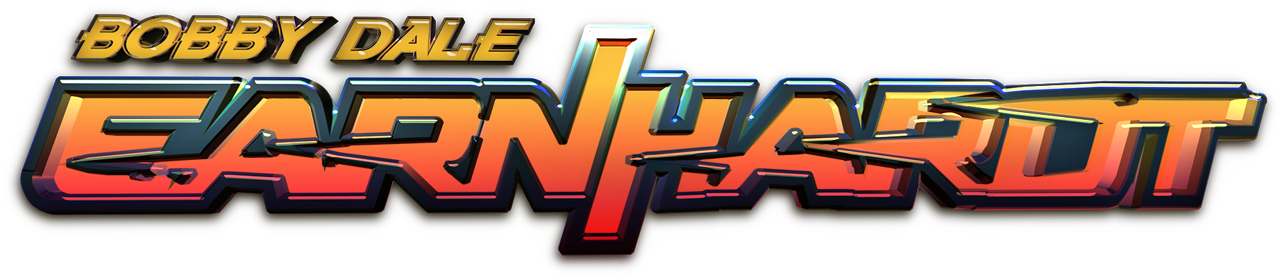 Bobby Dale Earnhardt 3d Logo Design - Bobby Earnhardt (1900x470), Png Download