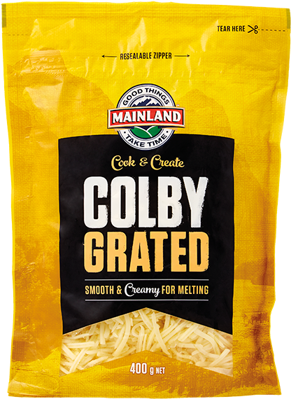 Mainland Colby Cheese Grated - Mainland (750x573), Png Download