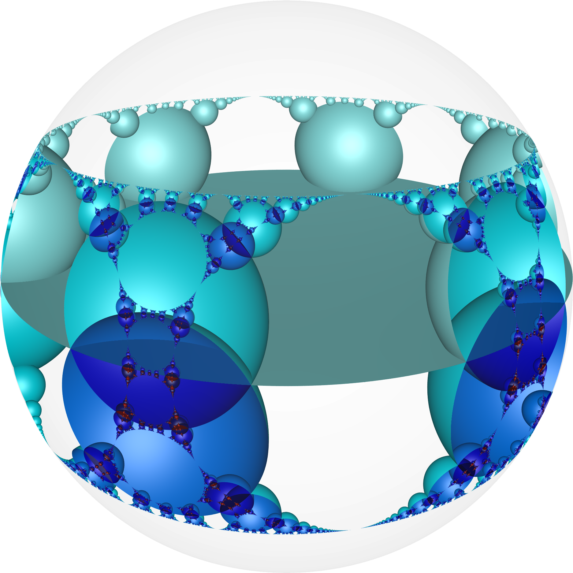 Hyperbolic Honeycomb 6 I 6 Poincare - Circle (2000x2000), Png Download