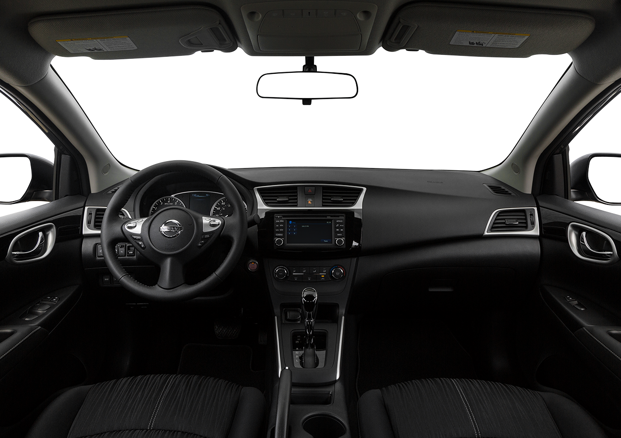 Interior View Of 2017 Nissan Sentra® In Ontario - 2016 Nissan Sentra S Interior (1278x902), Png Download