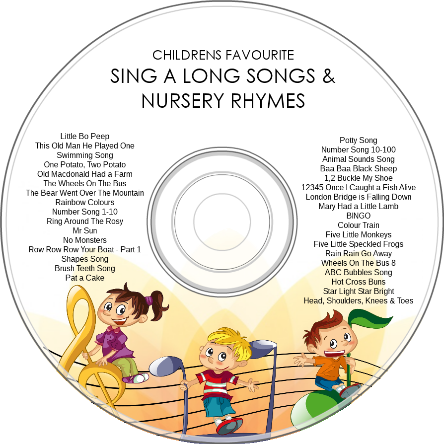 Children's Animated Favourite Sing A Long Songs (894x894), Png Download