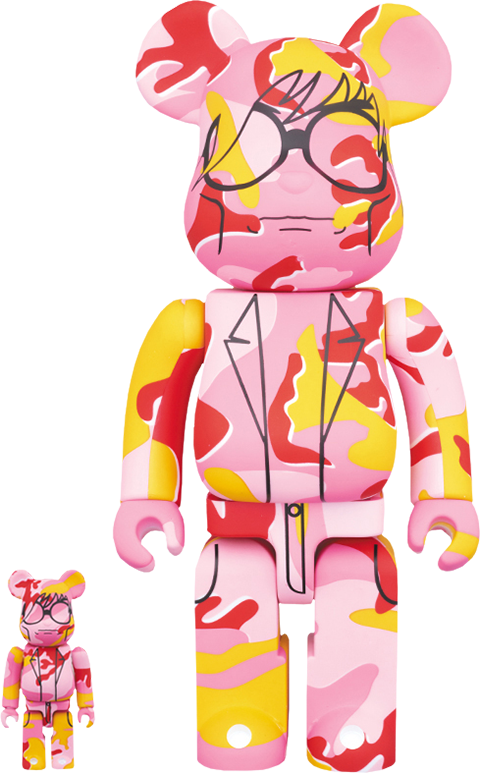 75" Andy Warhol Collectible Set Bearbrick Andy Warhol - Andy Warhol Bearbrick 1000 (480x773), Png Download