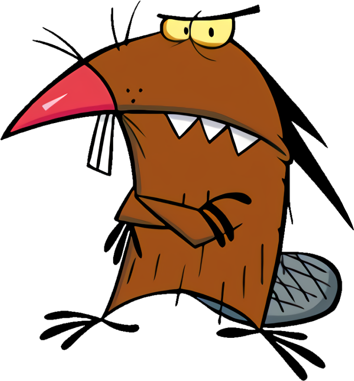 The Angry Beavers Characters - Daggett Angry Beavers (722x777), Png Download