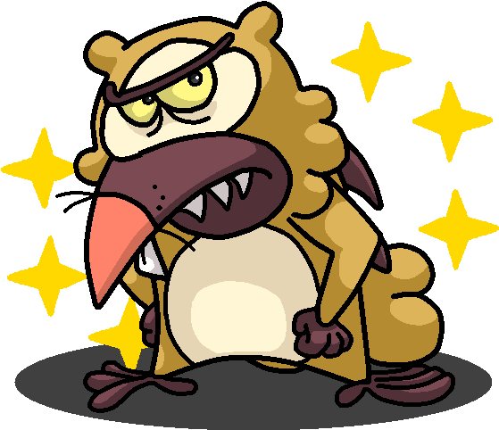 Graphic Black And White Library Shiny Bidoof Daggett (600x600), Png Download