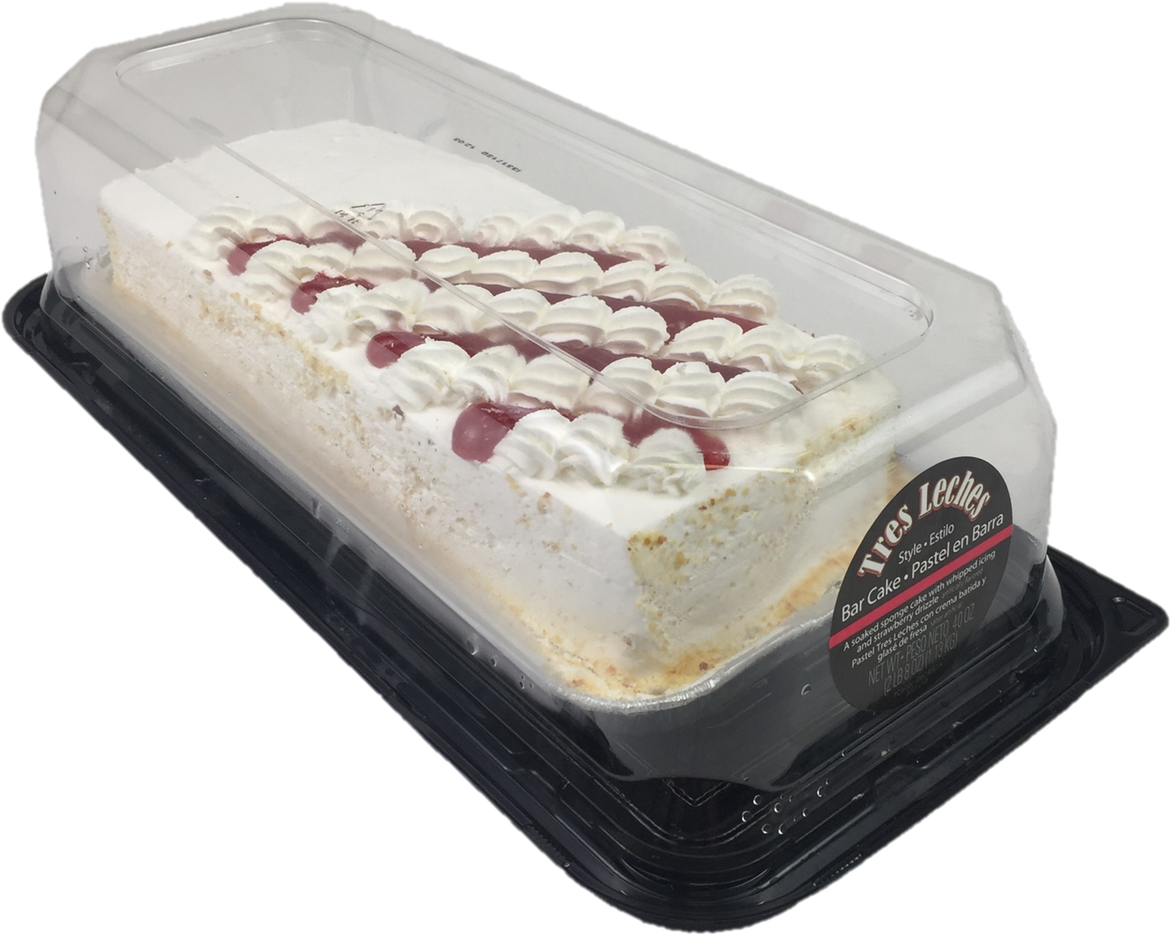 Rich's Tres Leches Style Bar Cake, Double Layer Soaked - Tres Leches Style Bar Cake, 40 Oz (1378x1125), Png Download