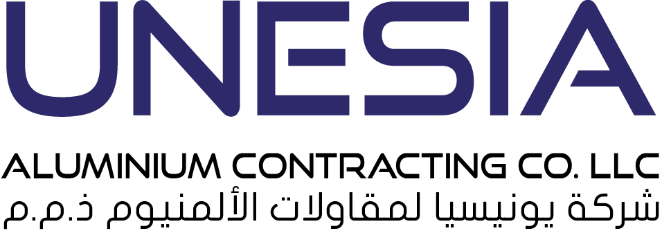 Unesia Aluminium Contracting Company (956x337), Png Download