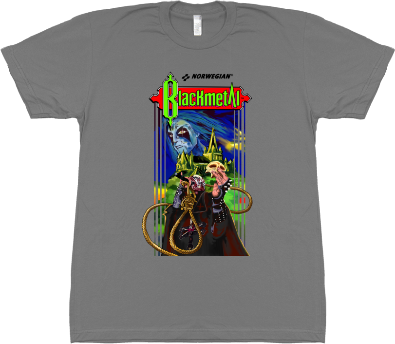 Castlevania Black Metal T-shirt - Shirt (852x762), Png Download