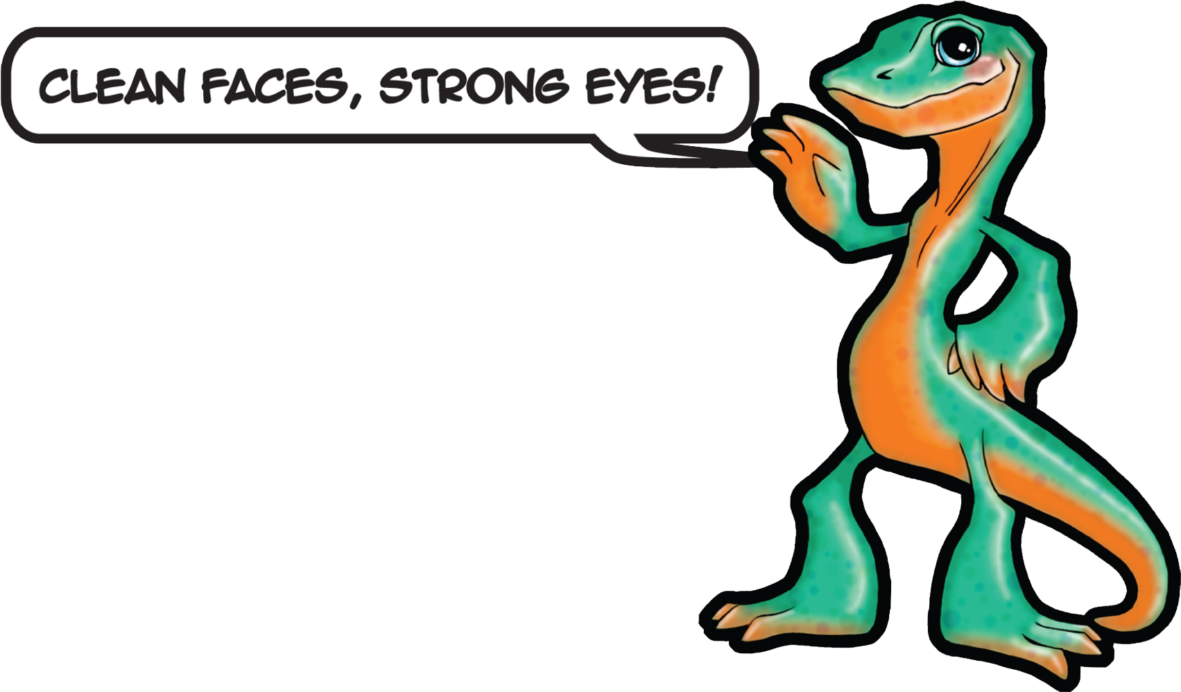 Milpa The Trachoma Goanna - Clean Face Strong Eyes (1800x1055), Png Download