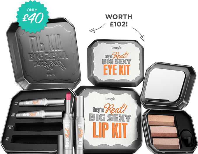 12 Days Of Christmas Day - Benefit Cosmetics They're Real! Big Sexy Eye Kit (730x700), Png Download