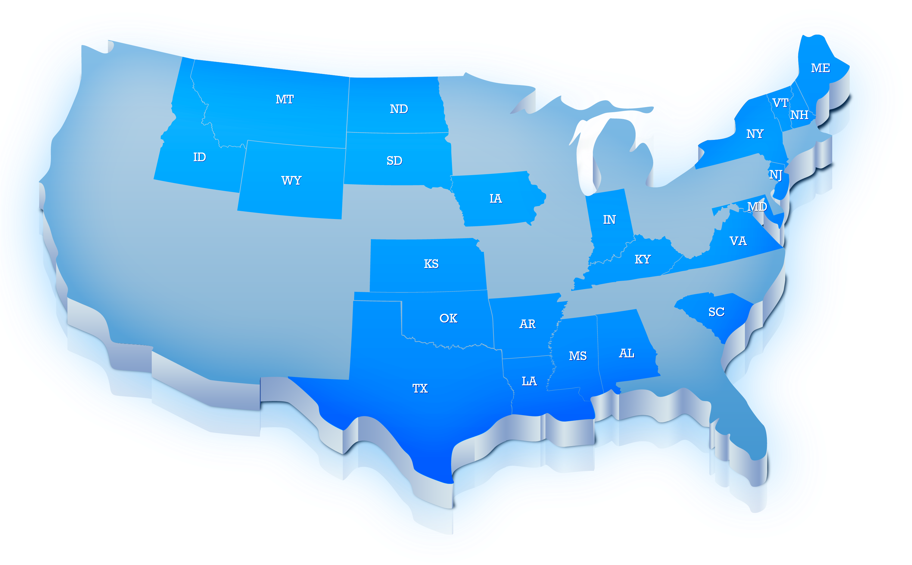 36 States Allow Untrained Police - Medical Marijuana States 2010 (3776x2343), Png Download