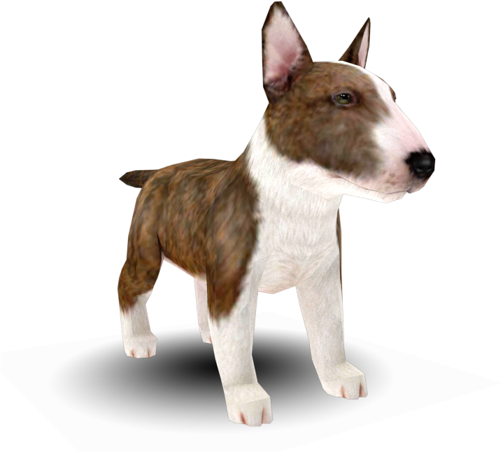 Download Zip Archive - Nintendogs Cats Bull Terrier (750x650), Png Download
