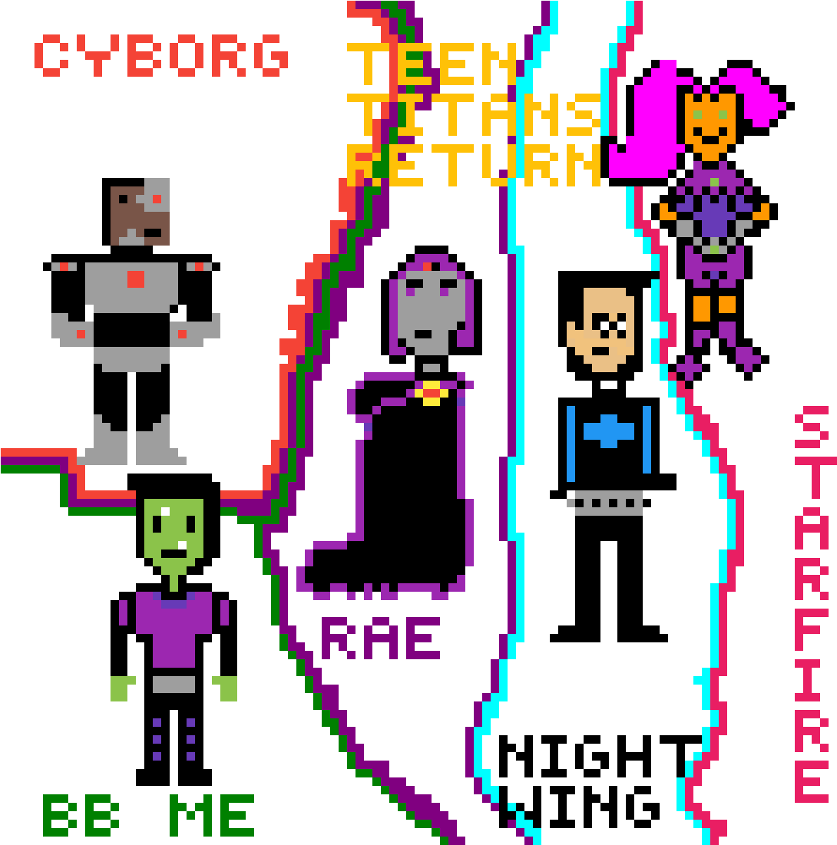 Colors Download Settings - Teen Titans Go! (1200x1200), Png Download