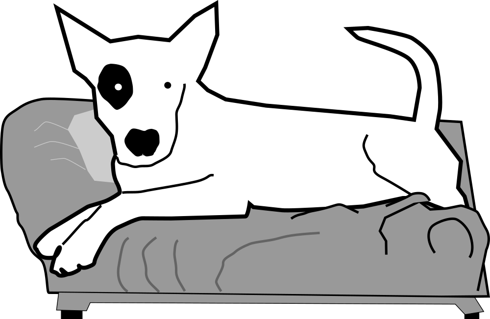 Bullterrier Head, Bujung,bull Terrier Cartoon,dog Bullterrier - Dog On Sofa Cartoon (1000x651), Png Download