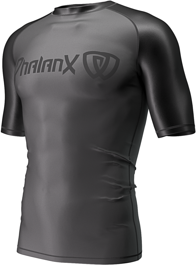 Phalanx Soldier One Short-sleeve Rash Guard, Black (900x900), Png Download