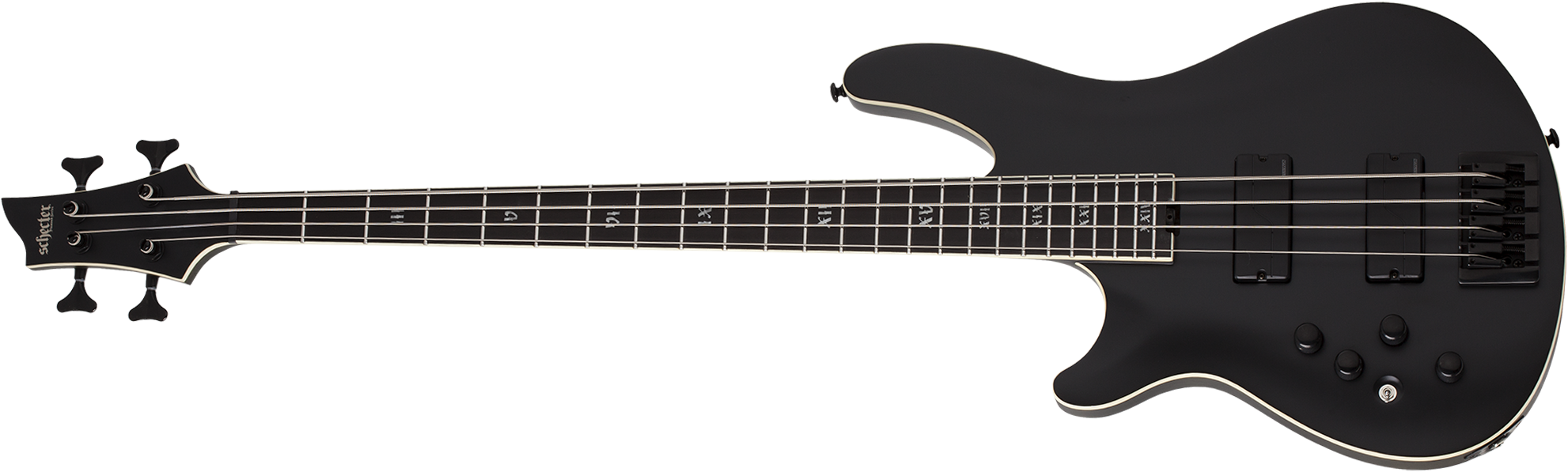 Sls Evil Twin-4 Lh - Schecter Blackjack Atx C4 (2000x640), Png Download