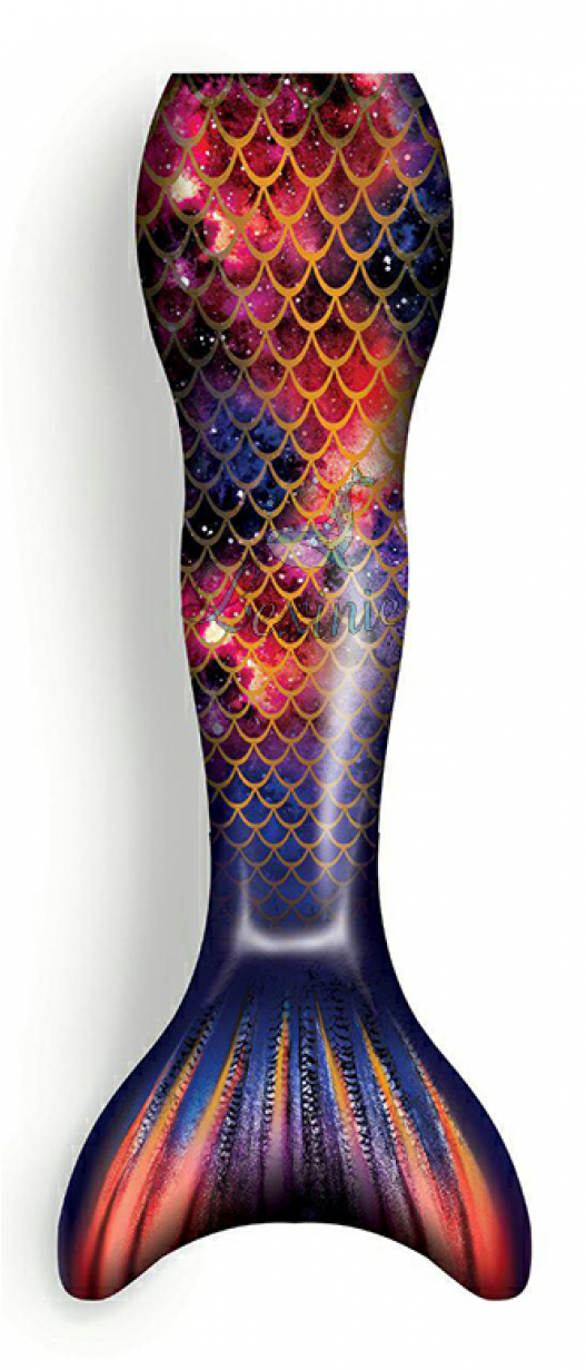 Mermaid Galaxy Tail (880x1230), Png Download