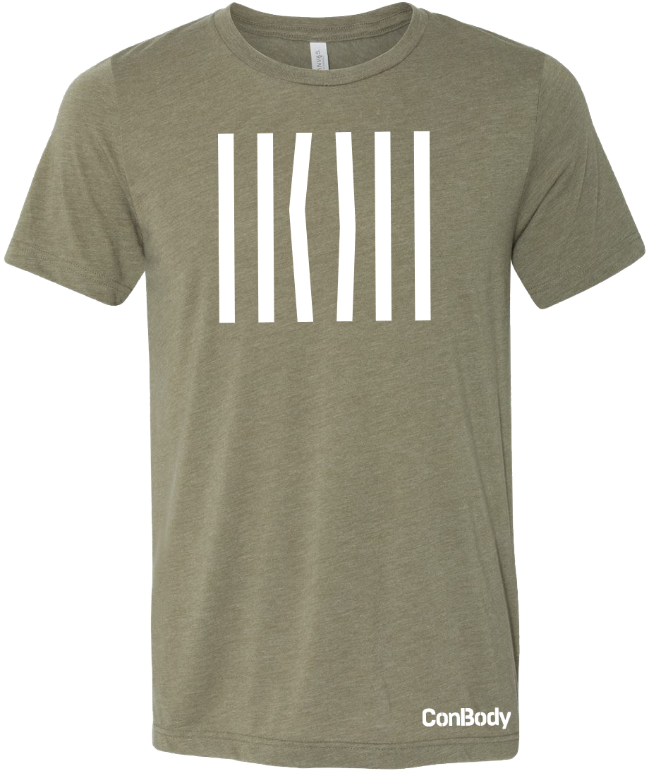 Prison Bars Olive Tee - T-shirt (1000x1500), Png Download