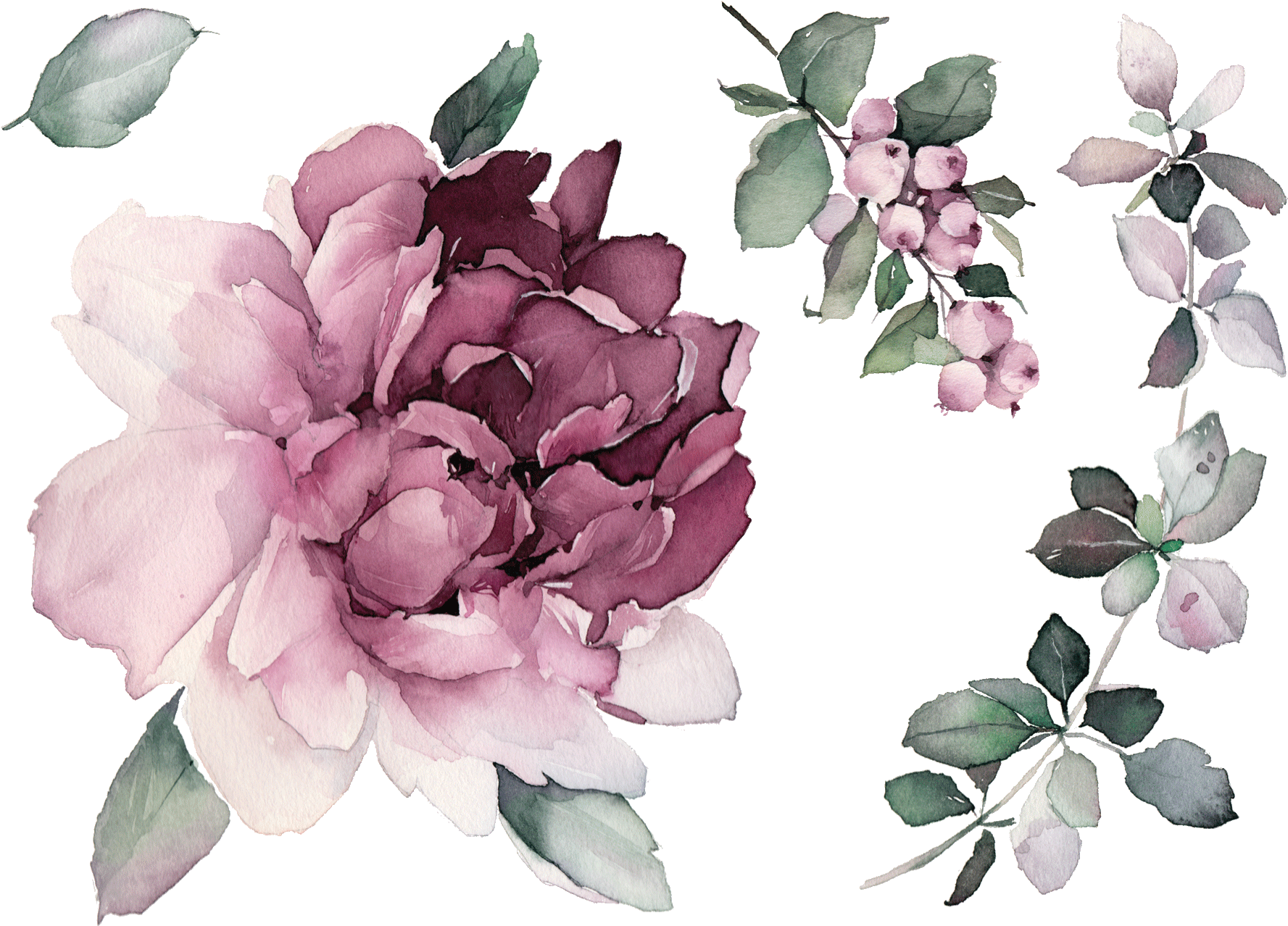 Temporary Tattoo Buy - Пион Тату (2000x2000), Png Download