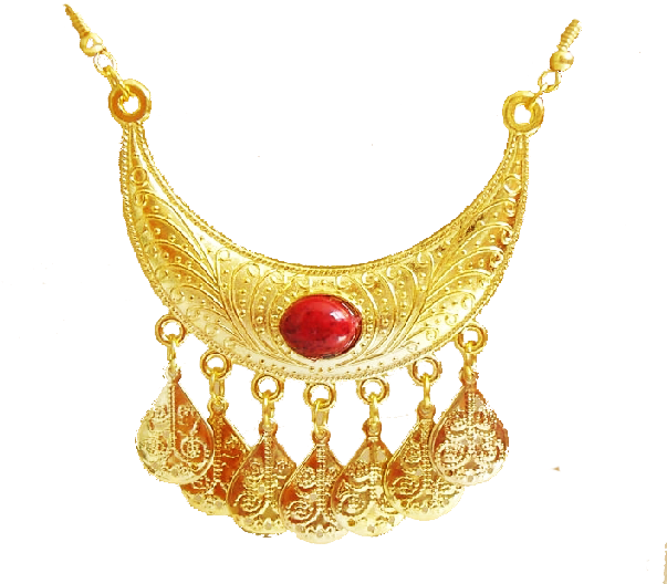 Image Library Stock Drawing Chain Gold - Gold Necklace Drawing (640x580), Png Download