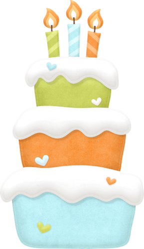 Cake - Clipart 3th Birthday Cake (289x500), Png Download