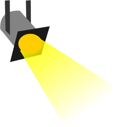 Theatre Lighting Clip Art - Spot Light Clip Art (600x569), Png Download