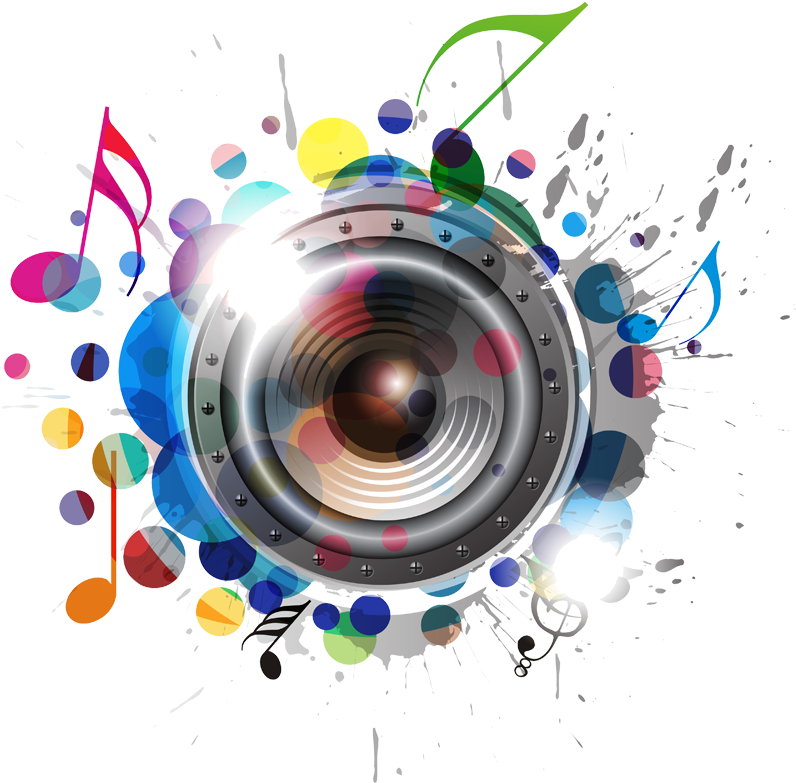 Music Speaker Png - Music Speakers Art Png (800x797), Png Download