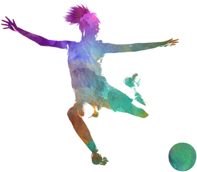Dancer Transparent Watercolor Banner Black And White - Soccer Redbubble Stickers (600x480), Png Download