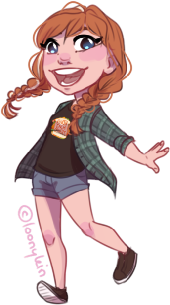 2 - Casual Anna Wreck It Ralph (500x690), Png Download