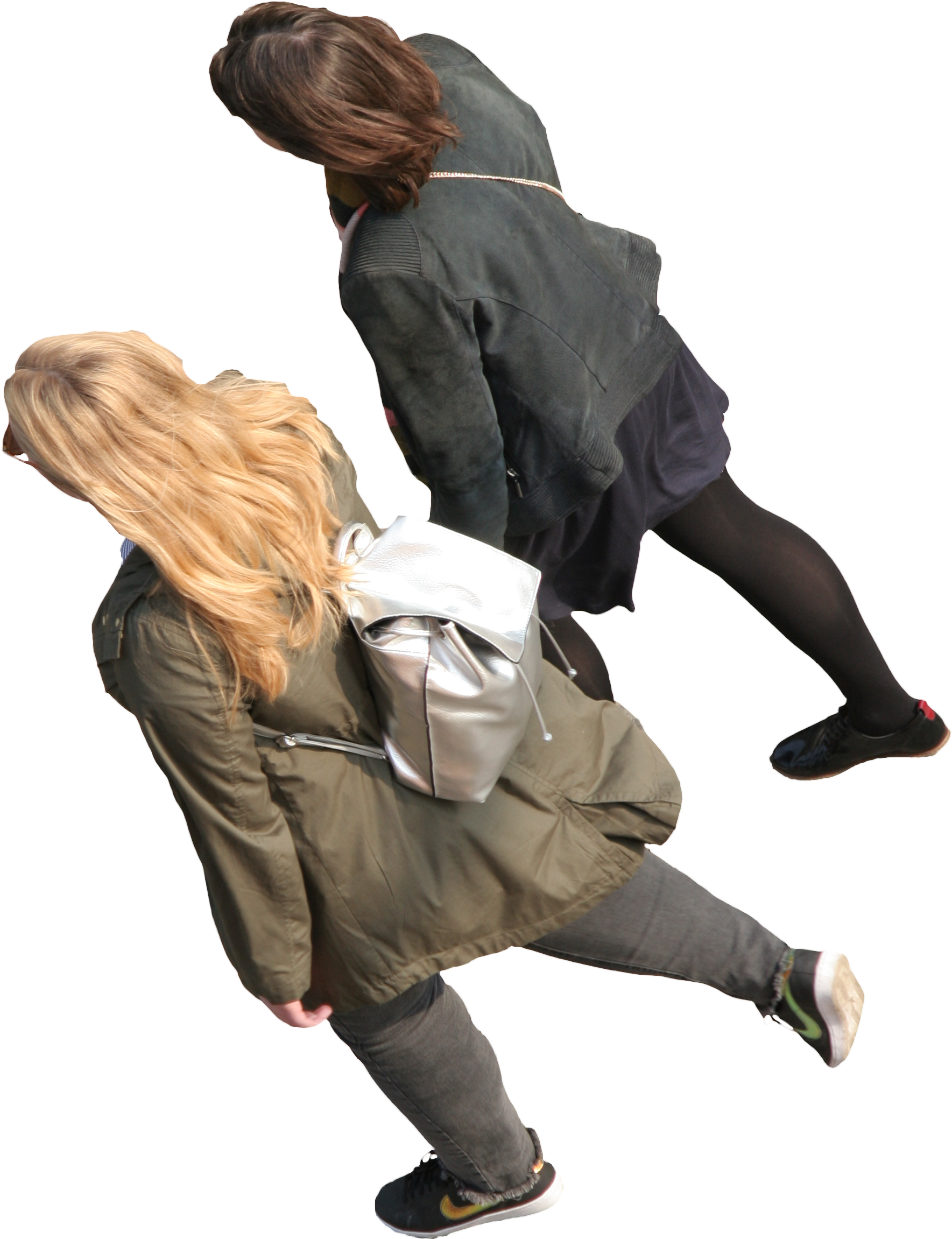 2d People - People Walking From Above Png (1947x2453), Png Download