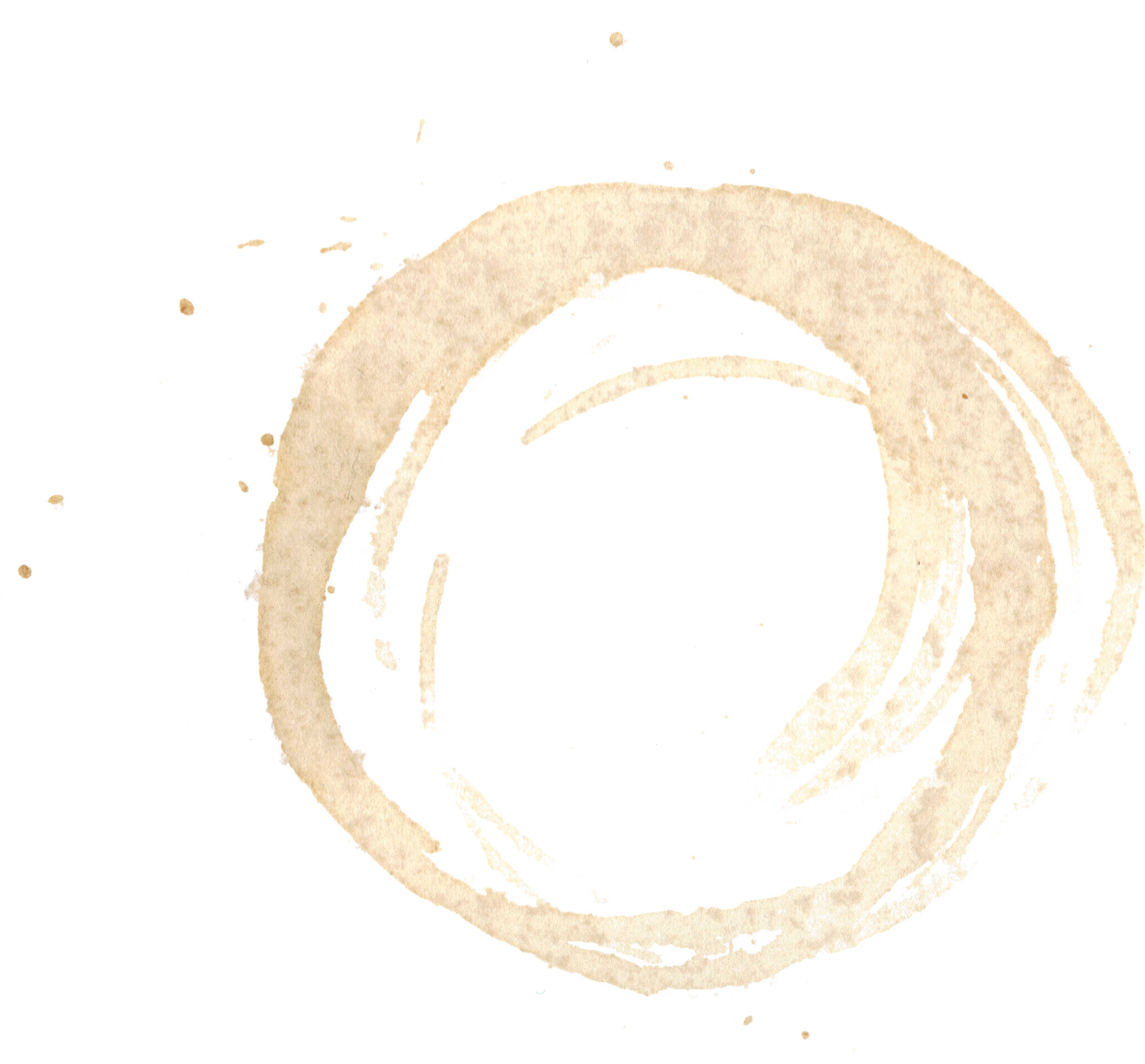 Transparent Watercolor Stain - Coffee Stain Transparent Background (2608x2401), Png Download