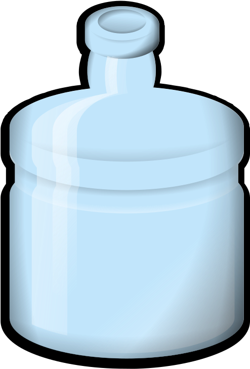 Cartoon Water Bottle Clip Art Png - Draw A Water Jug (667x800), Png Download