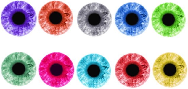 Eye Lens, Colorful Eyes, Colorful Png And Psd - Eye Lens Png (640x640), Png Download