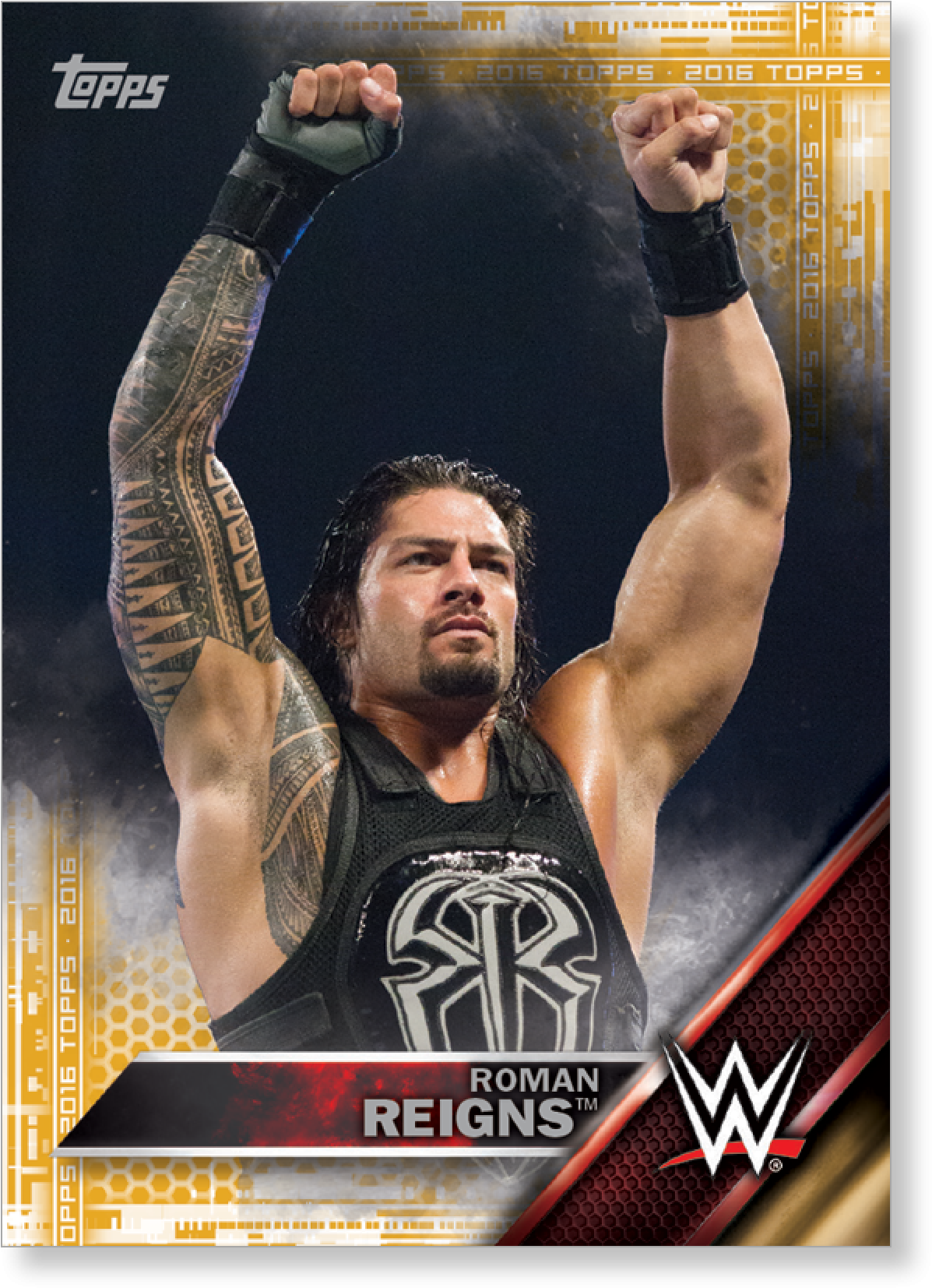 Roman Reigns 2016 Topps Wwe Now, Then And Forever Base - Wwe Topps 2017 Becky (2000x2000), Png Download