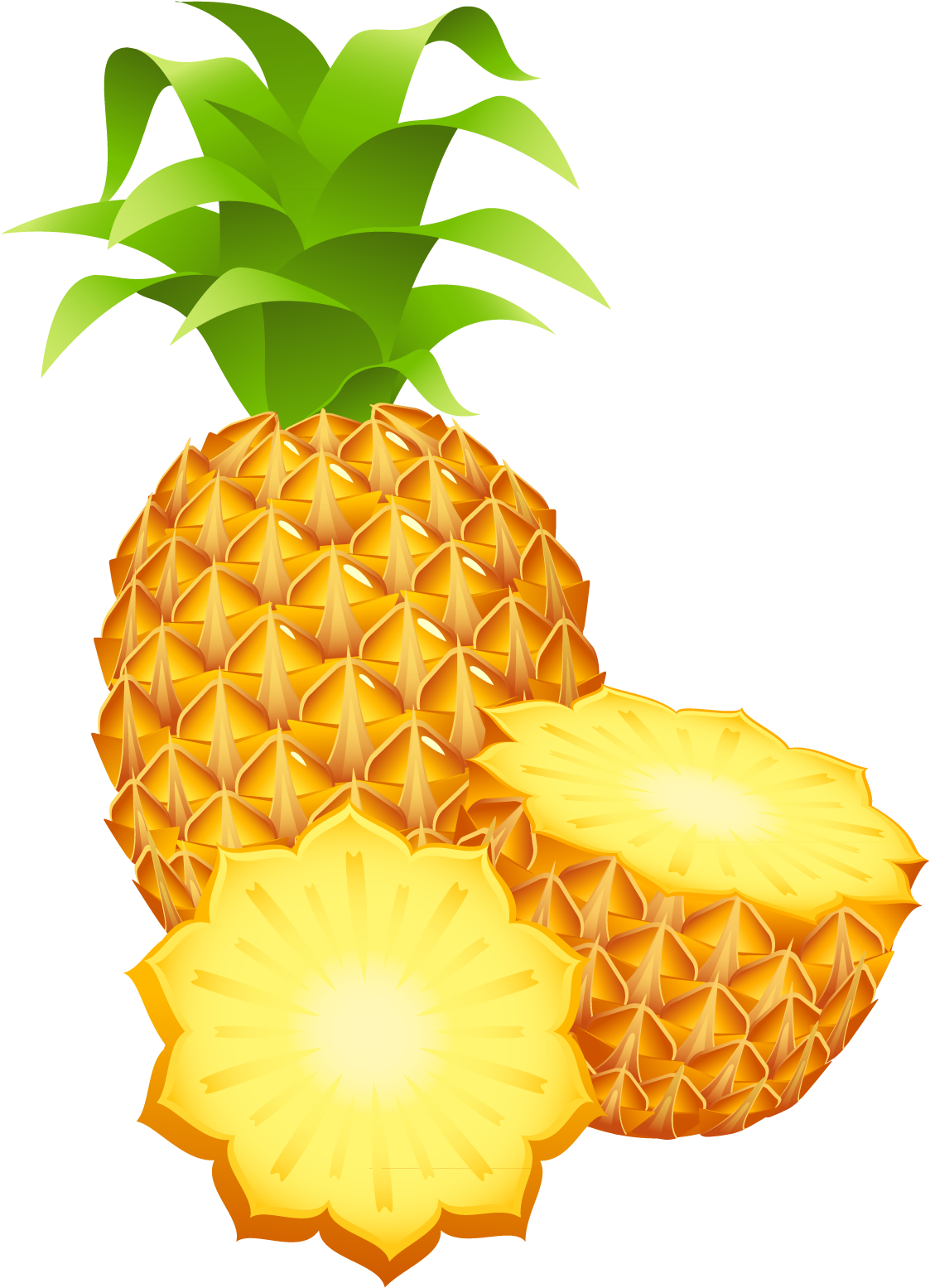 Clip Art Free Large Painted Pineapple Png Cliparts - Cannalube Lubricant, Pineapple Express, 2.5 Ounce (1292x1583), Png Download