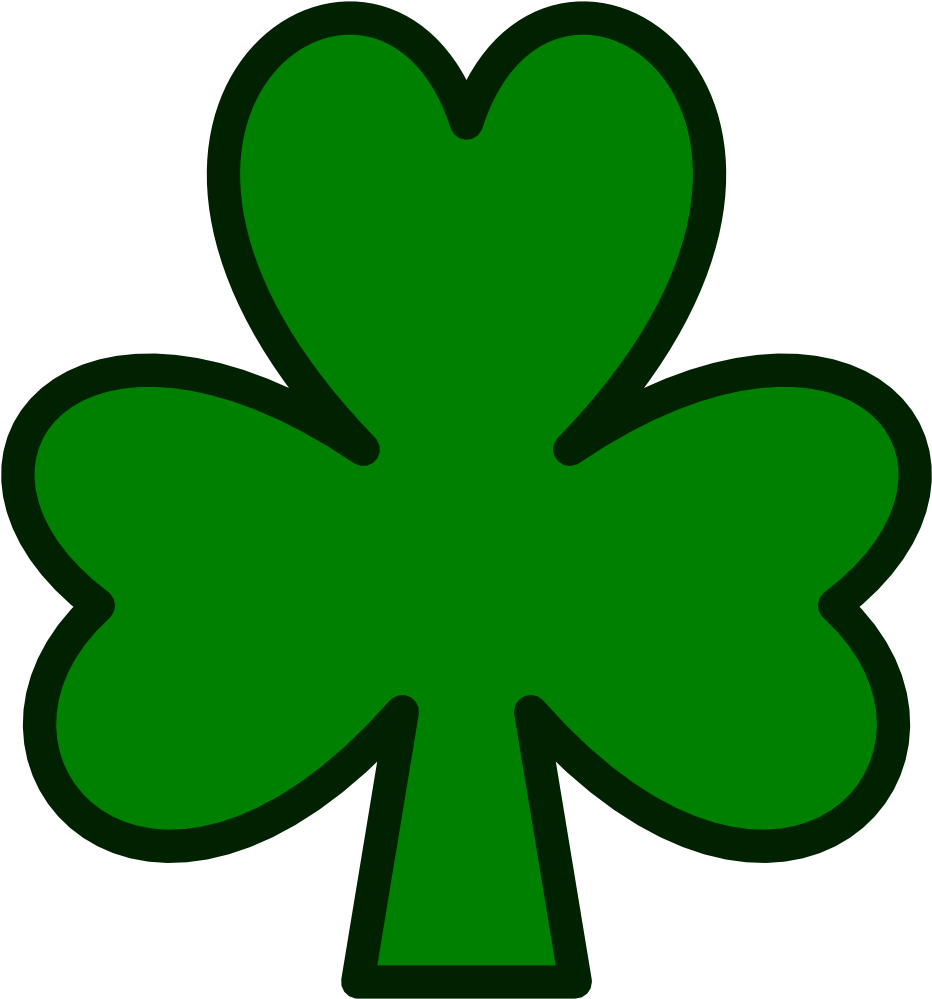 Ymele - Shamrock - Svg - Shamrock Clipart (375x400), Png Download