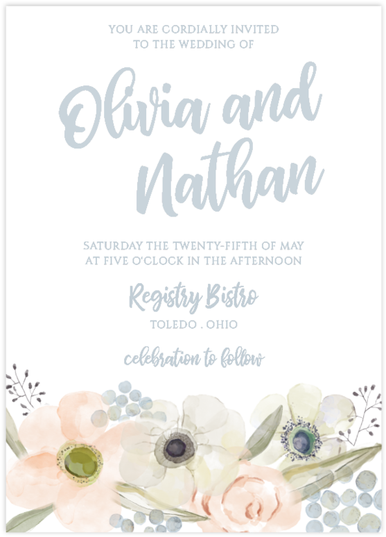 Watercolor Blooms - Watercolor Painting (1000x1000), Png Download