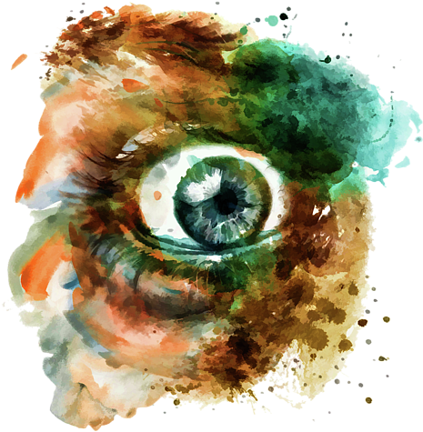 Bleed Area May Not Be Visible - Fear Watercolor (600x600), Png Download