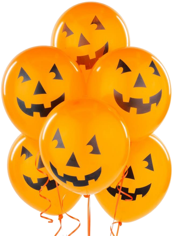 600px Halloween Ball - Halloween Balloon Clipart (600x817), Png Download