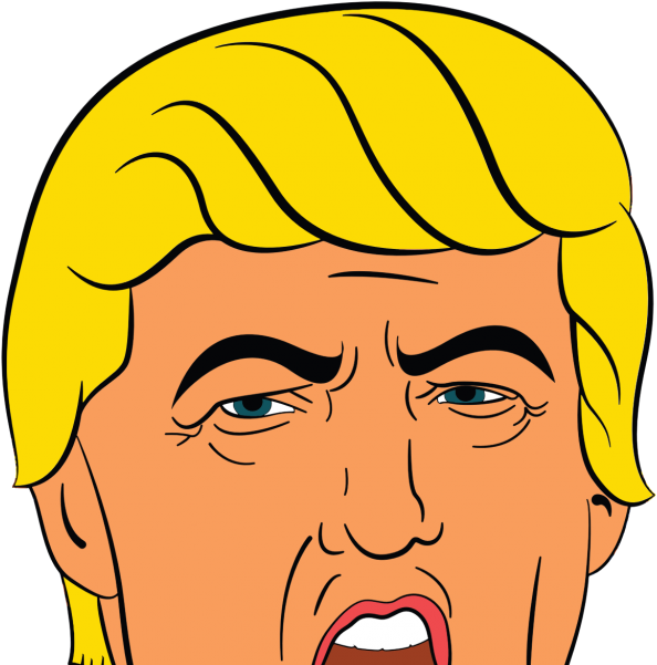 Public Domain - Carpe Trump Round Ornament (1180x600), Png Download