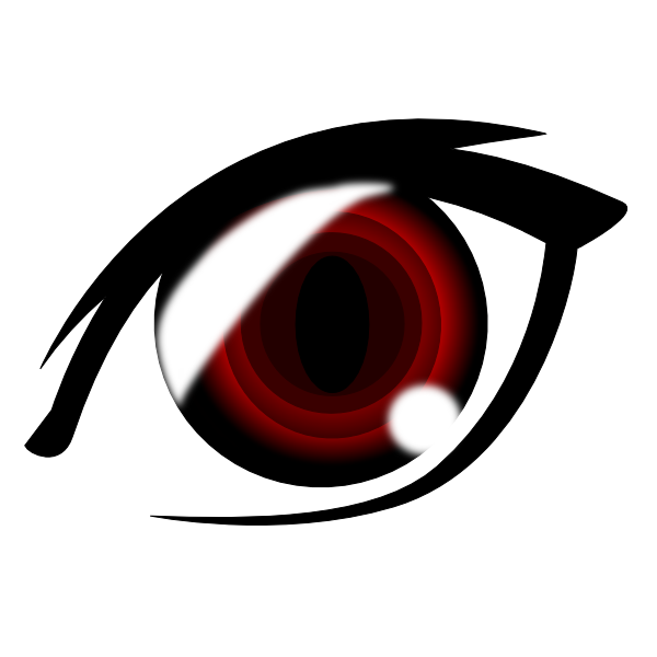 Anime Vampire Girl Eyes (600x600), Png Download