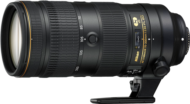 Nikon Af S Nikkor 70 200mm F/2 - Lens 70 200 Nikon (480x408), Png Download