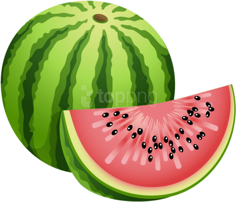 Clip Download Large Painted Watermelon Png Fruit Pinterest - Watermelon Clipart Transparent Background (600x517), Png Download