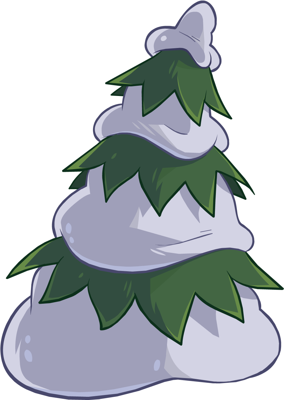 Newspaper Issue 544 Pine Tree - Club Penguin Tree Png (1550x1400), Png Download