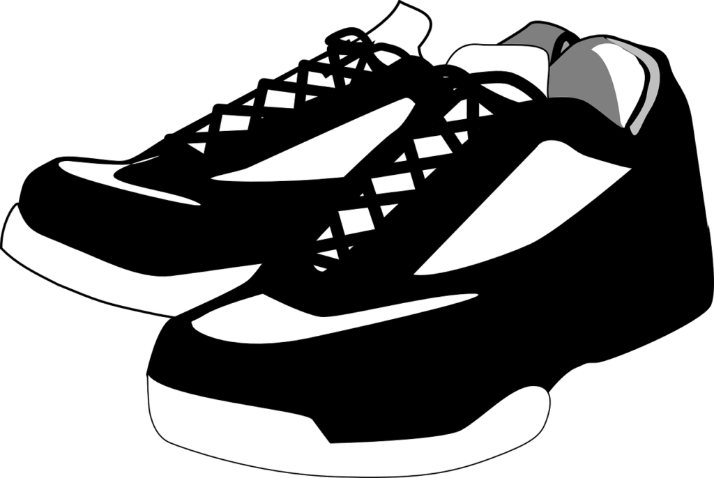 Shoes Cliparts Transparent - Basketball Shoes Clipart Png (960x644), Png Download