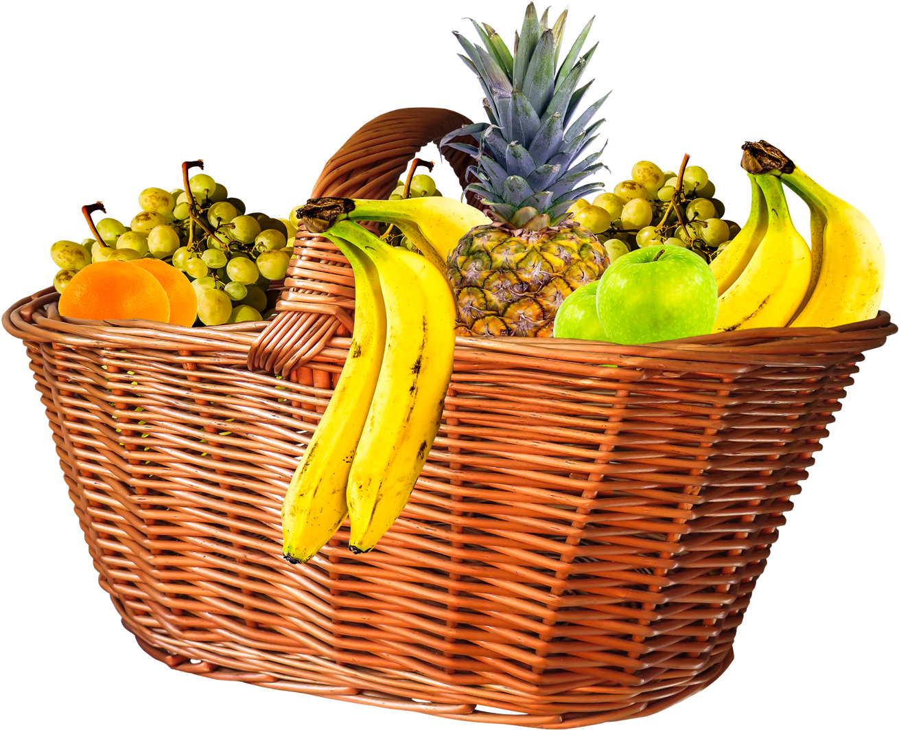 Fruit Basket Png (1350x1122), Png Download