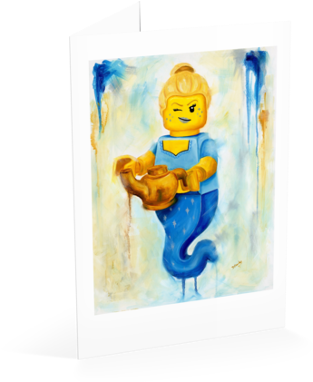 3 Wishes Card - Cartoon (480x480), Png Download