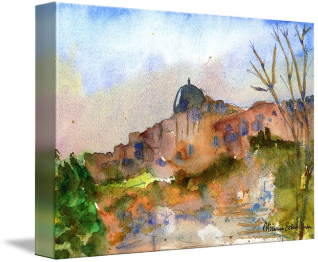 Image Black And White Stock Jerusalem By Miriam Schulman - Gallery-wrapped Canvas Art Print 15 X 11 Entitled Jerusalem (650x537), Png Download