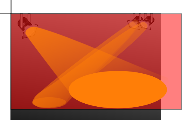 Spotlight Searchlight Clip Art At Clker - Clip Art (600x396), Png Download