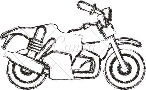 Motorcycle Drawing Images At Getdrawings - Sketch Of Motorcycle (550x550), Png Download