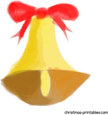 Watercolor Christmas Bell Free Clipart - Watercolor Painting (450x450), Png Download